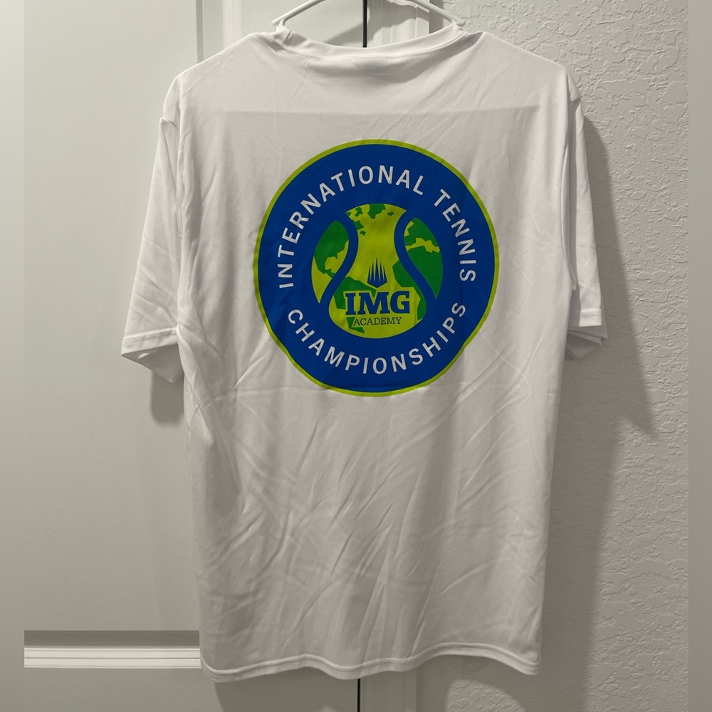 Exclusive - White IMG Academy International Tennis Championships Dryfit T-Shirt